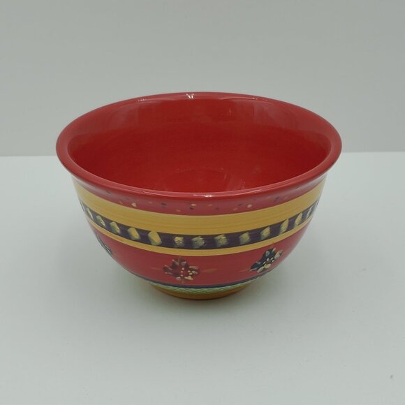 Corsica Home Rumba Soup Cereal Bowl Colorful Embossed Flowers Snack Bowl - Picture 2 of 7